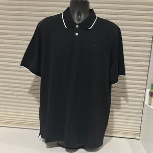 Benny Gold Mens Black Polo Shirt Size XL NWT Pique Polo Short Sleeve